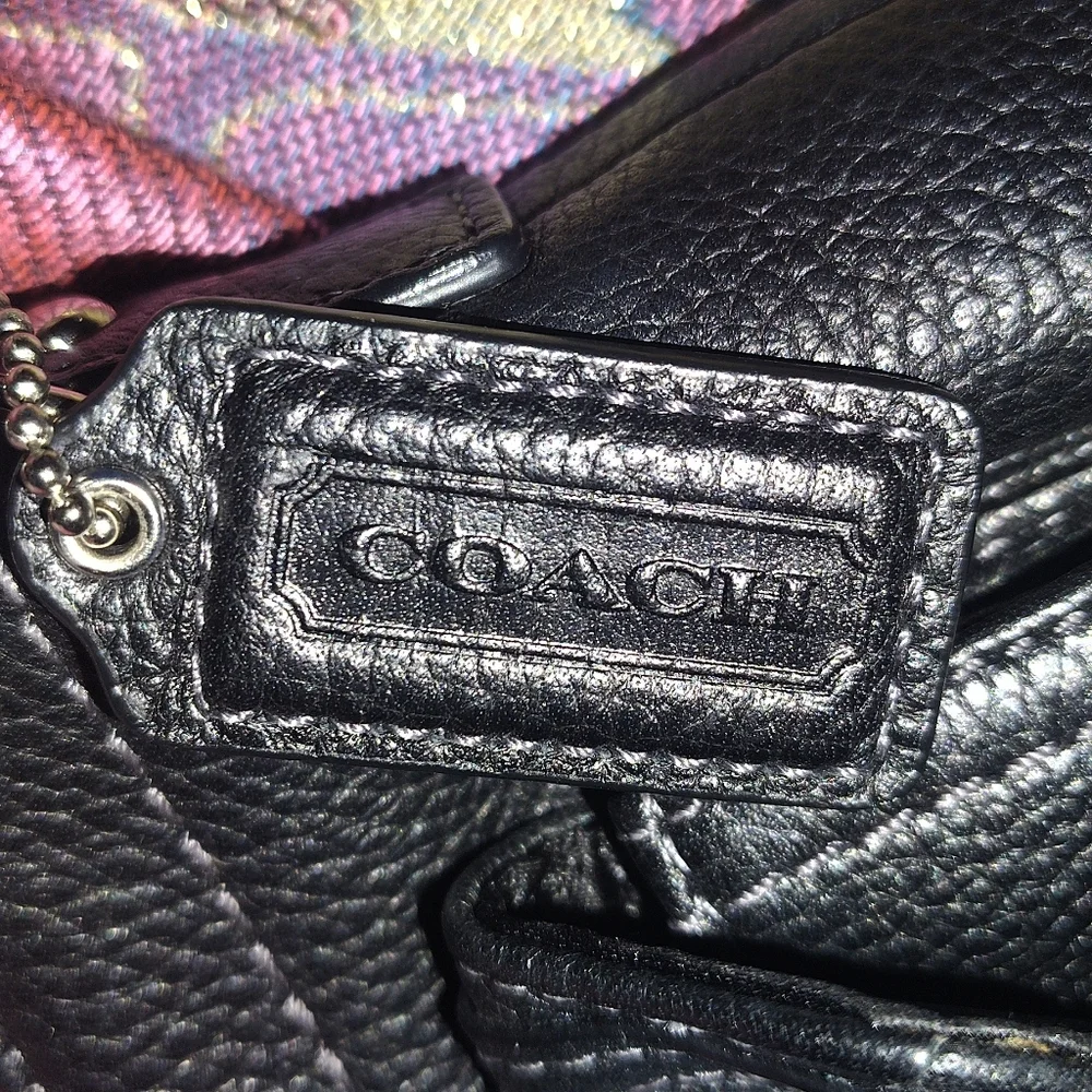 Coach Black Leather Crossbody Bag - Picture 2 of 6